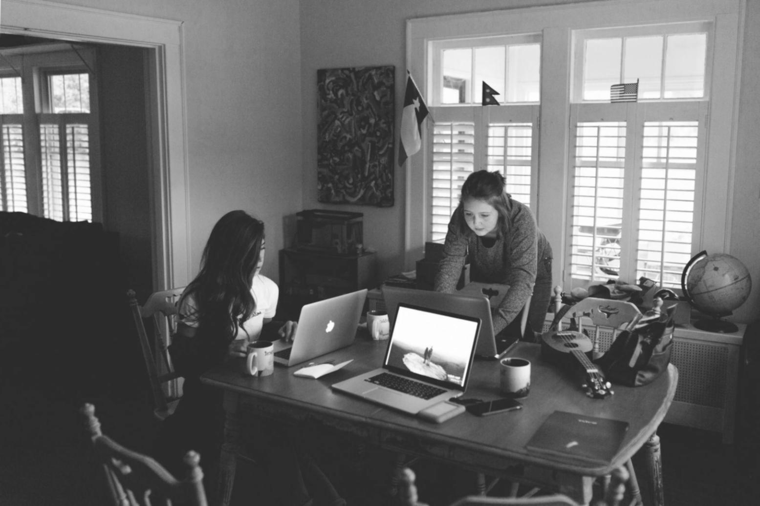 Finance professional reviewing budget presentation materials